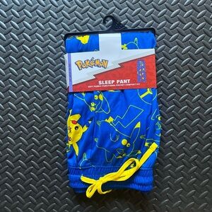 Nintendo Pokémon Blue Sleep Pants with Yellow Accents